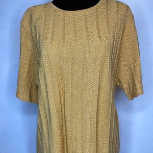VINTAGE Alfred Dunner Herringbone Knit Top XL.